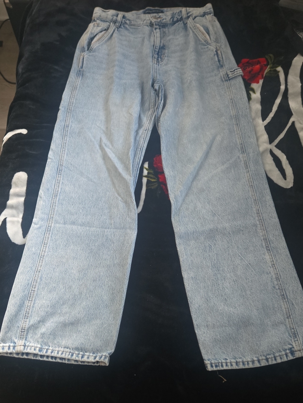 Aeropostale Light Blue Wide Leg Jeans